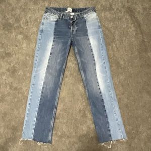 urban outfitters BDG two toned straight leg jeans